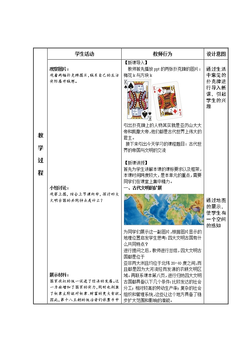 2019-2020学年部编版必修下册：第2课 古代世界的帝国与文明的交流【教案】502