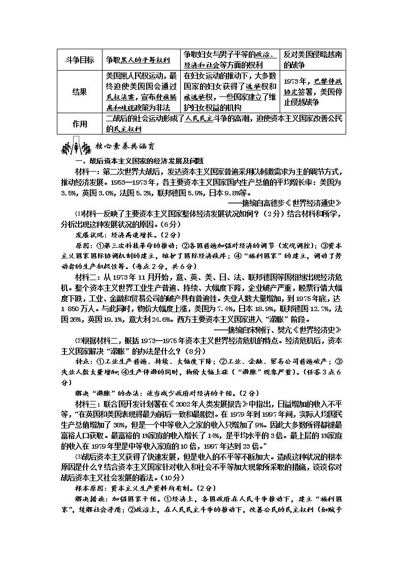 2019-2020学年部编版必修下册：第18课 资本主义国家的新变化【学案2】03