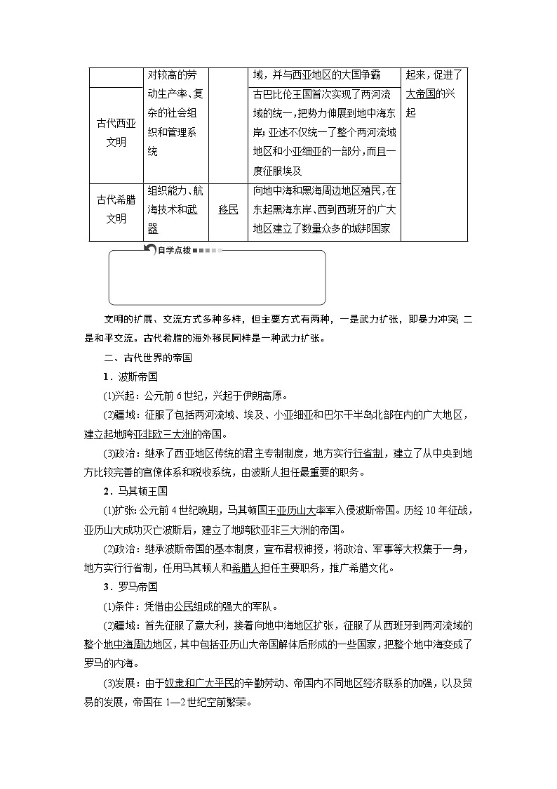2019-2020学年部编版必修下册：第2课 古代世界的帝国与文明的交流 学案302
