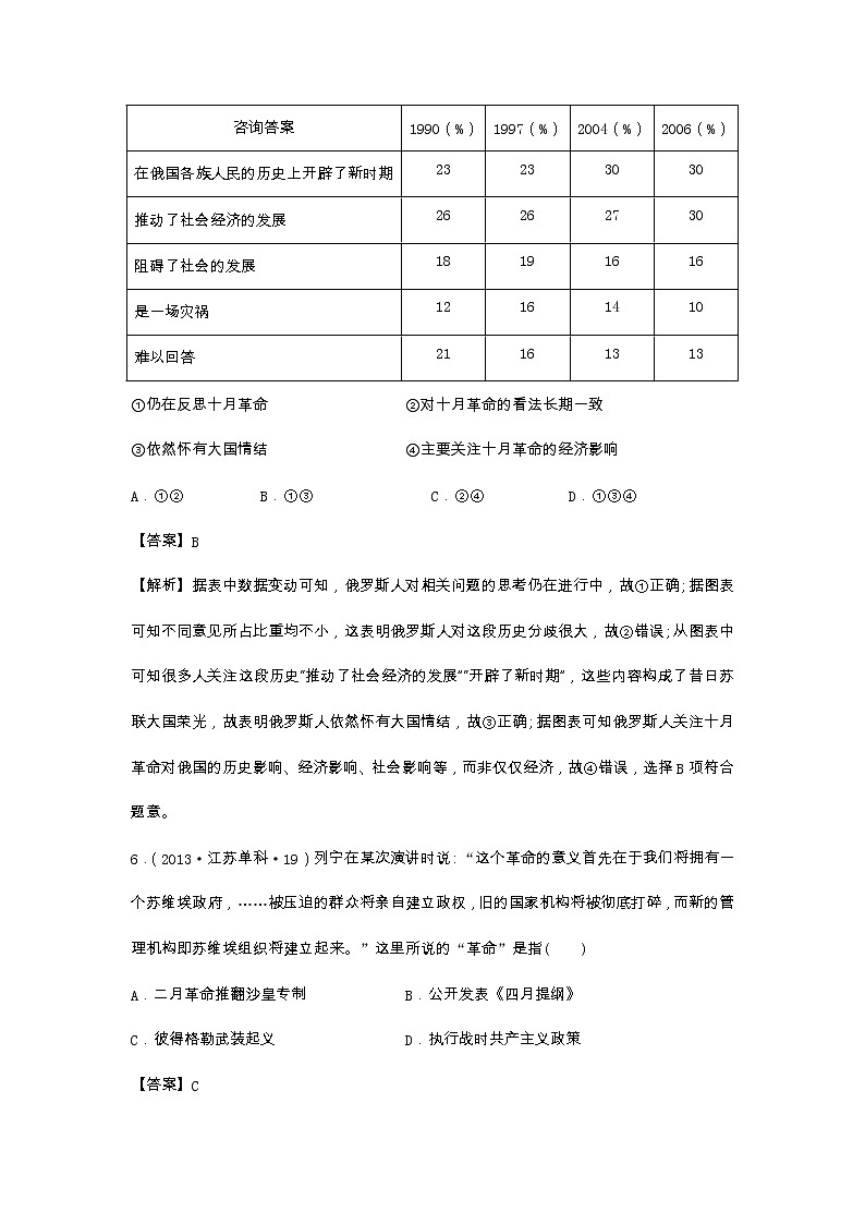 2019-2020学年部编版必修下册：第12课 资本主义世界殖民体系的形成（高考真题）（作业）03