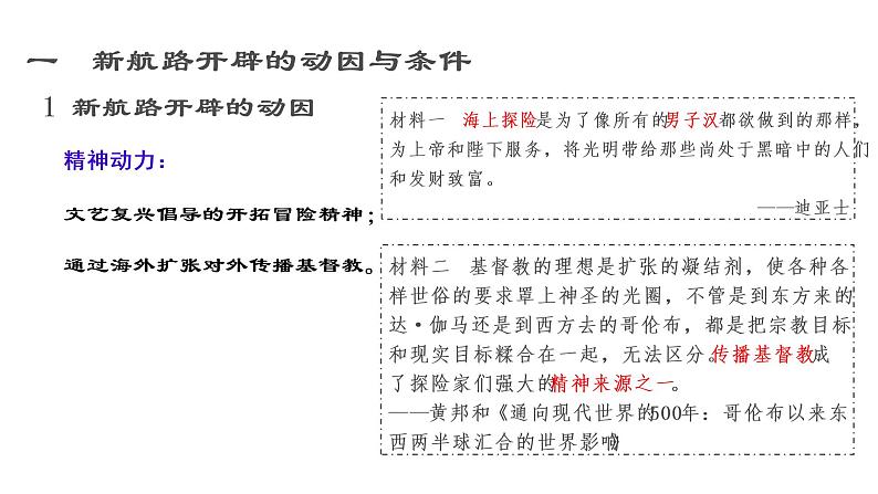 2019-2020学年新教材部编版必修中外历史纲要下 第6课 全球航路的开辟 课件（19张）07