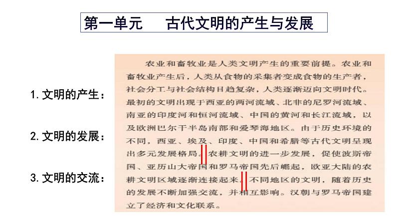 2019-2020学年部编版必修中外历史刚要下 第1课文明的产生与早期发展 课件（22张）05