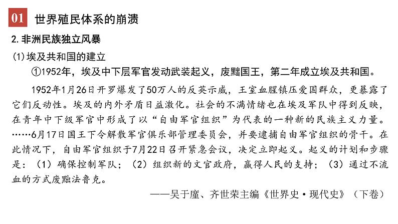 2019-2020学年部编版必修下册：第21课 世界殖民体系的瓦解与新兴国家的发展（课件）（21张）06