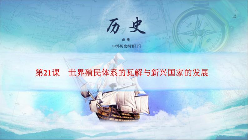 2019-2020学年部编版必修下册：第21课 世界殖民体系的瓦解与新兴国家的发展（课件）（39张）01