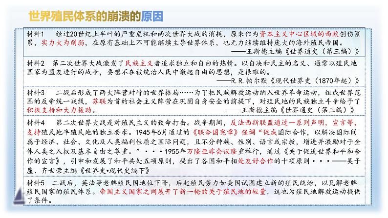2019-2020学年部编版必修下册：第21课 世界殖民体系的瓦解与新兴国家的发展（课件）（39张）07
