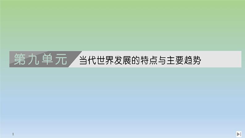 2019-2020学年部编版必修下册：第22课 世界多极化与经济全球化 【课件】（45张）01