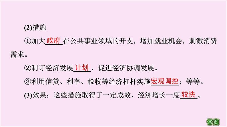 2019-2020学年高中历史人教版必修《中外历史纲要》下册第8单元20世纪下半叶世界的新变化第19课资本主义国家的新变化 课件04