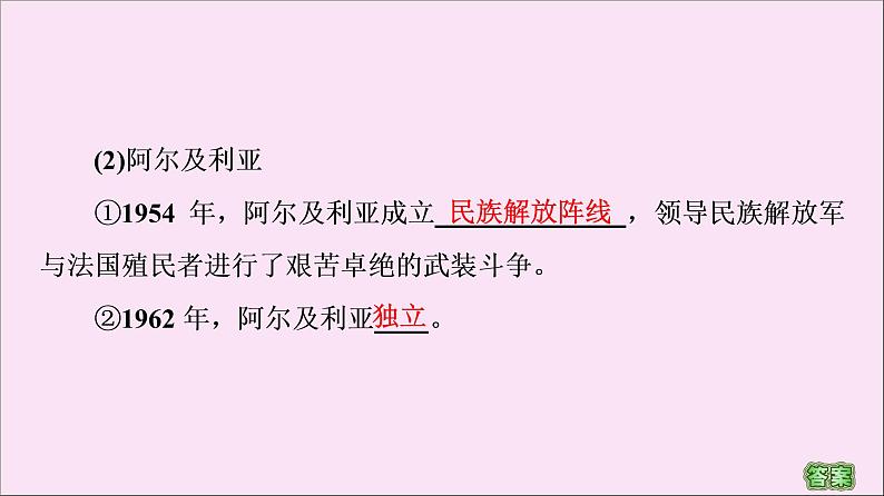 2019-2020学年高中历史人教版必修《中外历史纲要》下册第8单元20世纪下半叶世界的新变化第21课世界殖民体系的瓦解与新兴国家的发展 课件06