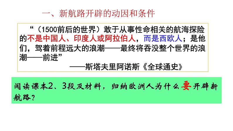 2019-2020学年新教材部编版必修中外历史纲要下 第6课全球航路的开辟 课件（36张）04