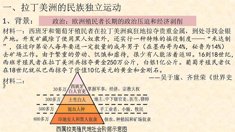 2019-2020学年部编版必修下册：第13课 亚非拉民族独立运动【课件】（21张）第3页