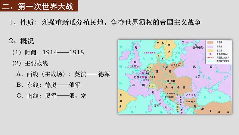 2019-2020学年部编版必修下册：第14课 第一次世界大战与战后国际秩序【课件】（24张）第7页