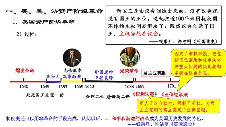 2019-2020学年部编版必修下册：第9课 资产阶级革命与资本主义制度的确立【课件】（33张）05