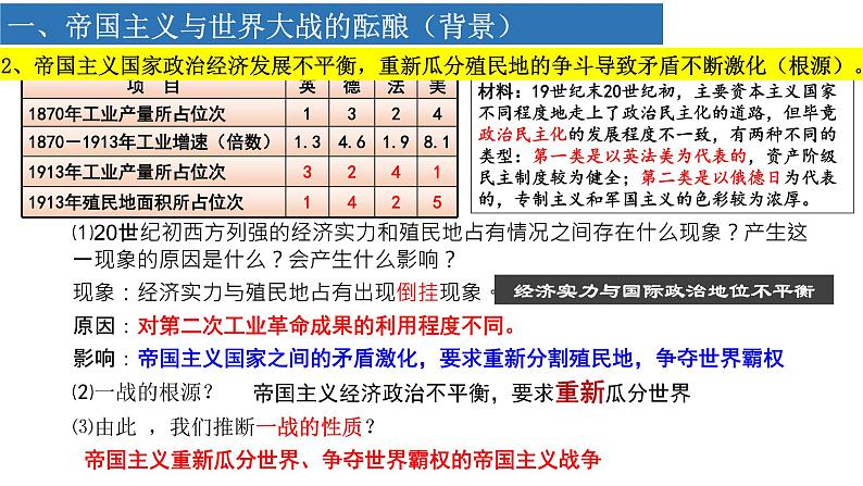 2019-2020学年部编版必修下册：第14课 第一次世界大战与战后国际秩序【课件】（37张）第4页