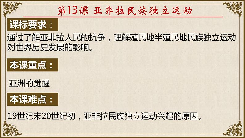 2019-2020学年部编版必修下册：第13课 亚非拉民族独立运动【课件】（36张）第2页