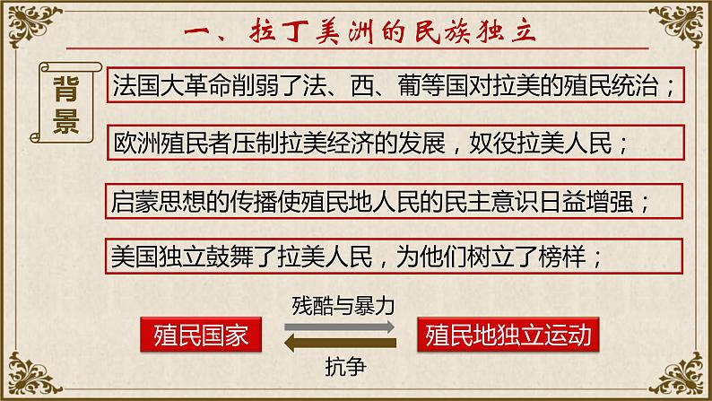 2019-2020学年部编版必修下册：第13课 亚非拉民族独立运动【课件】（36张）第6页