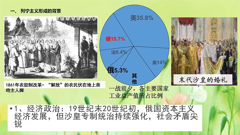 2019-2020学年部编版必修下册：第15课 十月革命的胜利与苏联的社会主义实践【课件】（28张）02