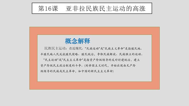 2019-2020学年部编版必修下册：第16课 亚非拉民族民主运动的高涨【课件】（29张）第2页