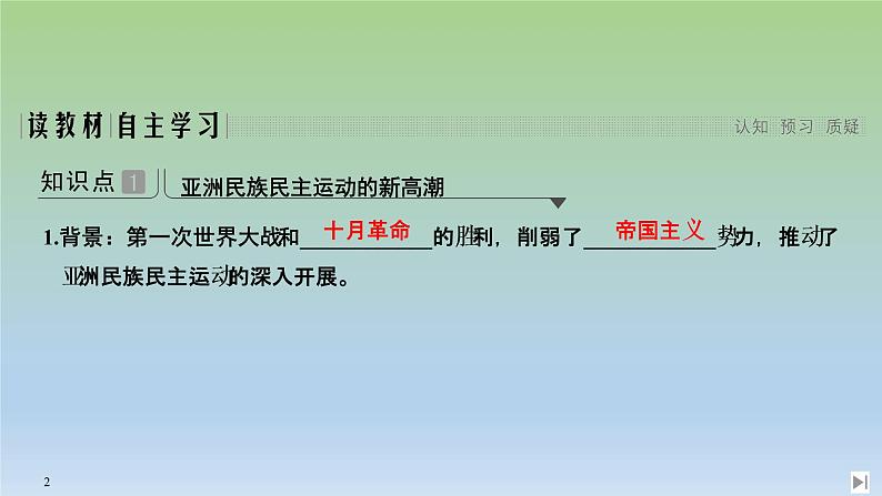 2019-2020学年部编版必修下册：第16课 亚非拉民族民主运动的高涨 【课件】（16张）第2页