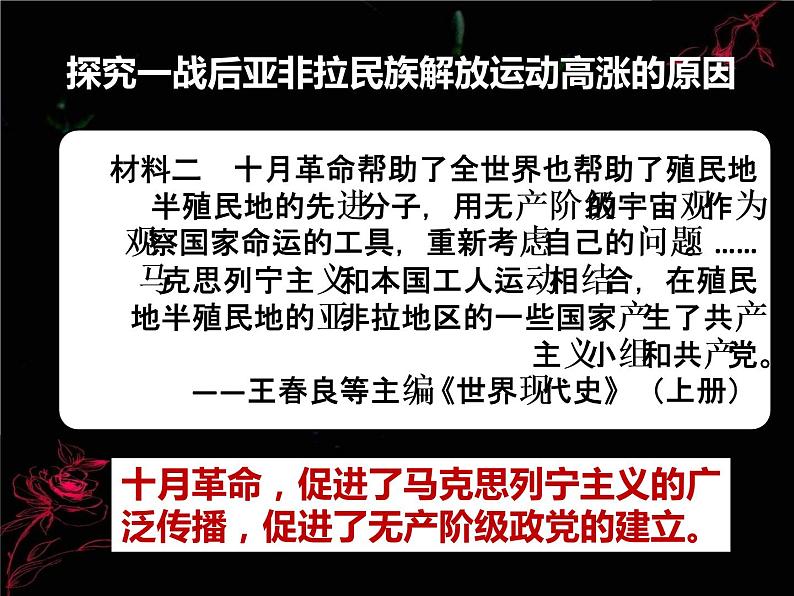 2019-2020学年部编版必修下册：第16课 亚非拉民族民主运动的高涨【课件】（25张）第7页