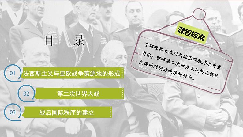 2019-2020学年部编版必修下册：第17课 第二次世界大战与战后国际秩序的形成【课件】（54张）第4页