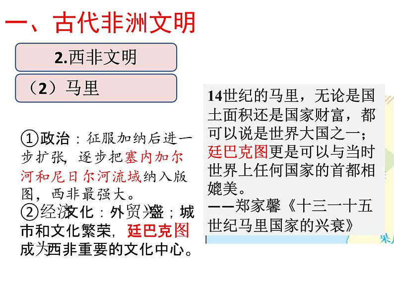 2019-2020学年部编版必修下册：第5课 古代非洲与美洲【课件】（22张）第8页