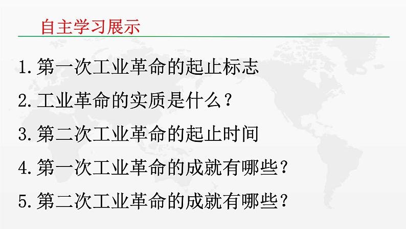 2019-2020学年部编版必修下册：第10课 影响世界的工业革命【课件】（21张）第2页