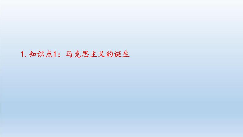 2019-2020学年部编版必修下册：第11课 马克思主义的诞生与传播（课件）（26张）第2页