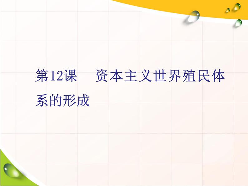 2019-2020学年部编版必修下册：第12课  资本主义世界殖民体系的形成（课件）（28张）第2页