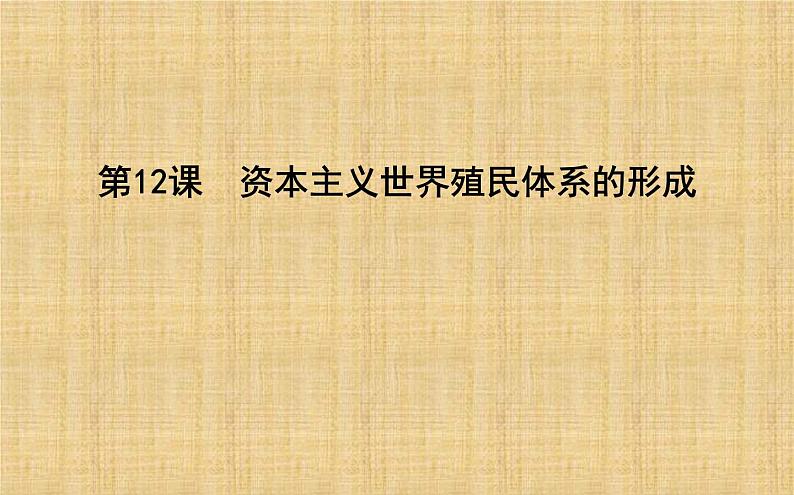 2019-2020学年部编版必修下册：第12课　资本主义世界殖民体系的形成 【课件】（51张）05