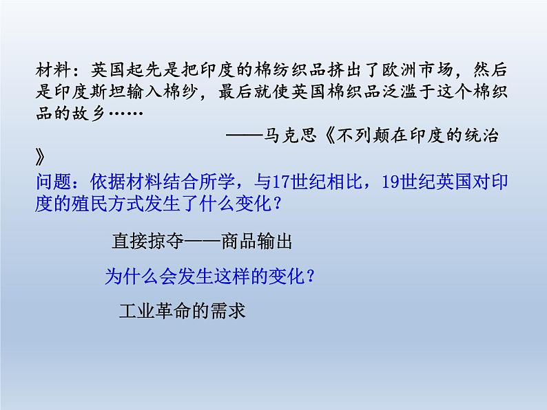 2019-2020学年部编版必修下册：第12课 资本主义世界殖民体系的形成【课件】（26张）第5页