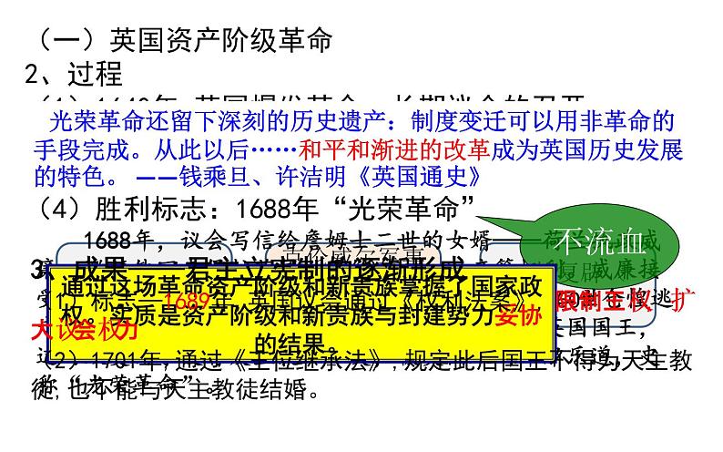 2019-2020学年部编版必修下册：第9课 资产阶级革命与资本主义制度的确立【课件】（22张）第3页