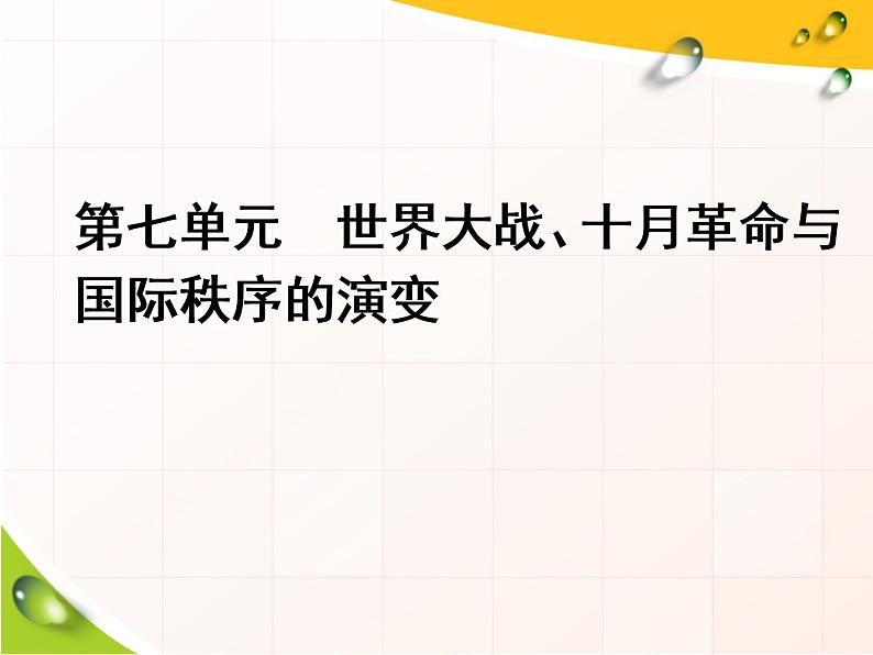 2019-2020学年部编版必修下册：第14课  第一次世界大战与战后国际秩序（课件）（44张）01