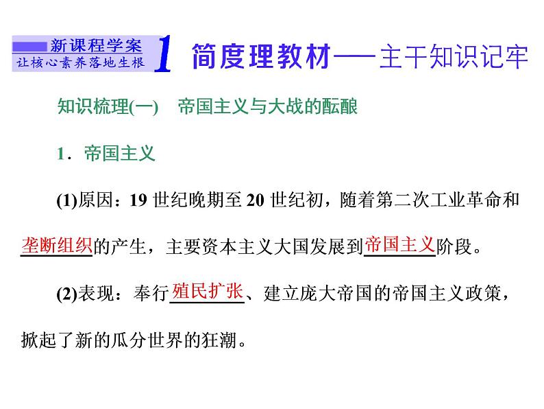 2019-2020学年部编版必修下册：第14课  第一次世界大战与战后国际秩序（课件）（44张）05