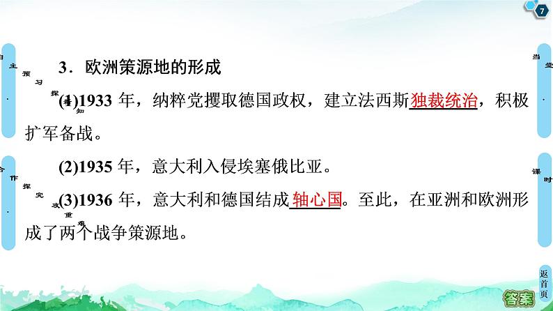 2019-2020学年部编版必修下册：  第17课　第二次世界大战与战后国际秩序的形成 （课件）（56张）第7页