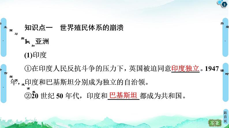 2019-2020学年部编版必修下册：  第20课　世界殖民体系的瓦解与新兴国家的发展 （课件）（53张）03