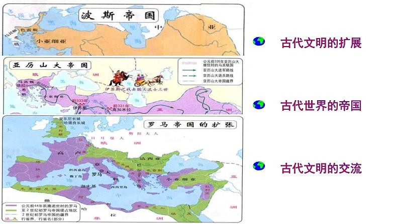 2019-2020学年部编版必修下册：第2课 古代世界的帝国与文明的交流【课件】（28张）第3页