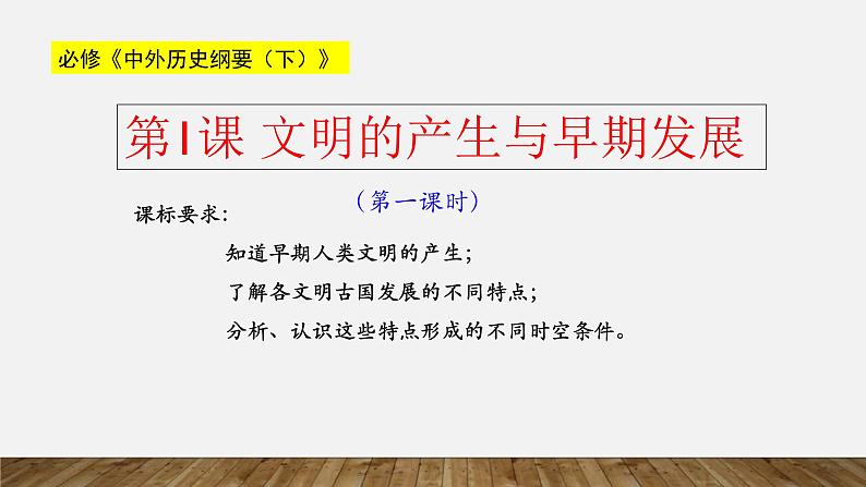 2019-2020学年部编版必修下册：第1课 文明的产生与早期发展【课件】（24张）第8页