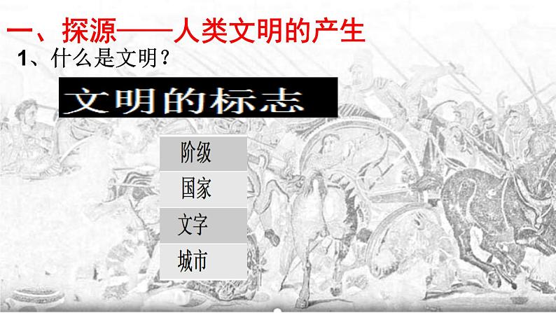 2019-2020学年部编版必修下册：第1课 文明的产生与早期发展【课件】（71张）08