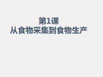 人教统编版选择性必修2 经济与社会生活第1课 从食物采集到食物生产一等奖ppt课件