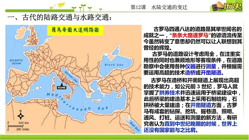 人教统编版高中历史选择性必修2 经济与社会生活 第12课 水陆交通的变迁 课件05