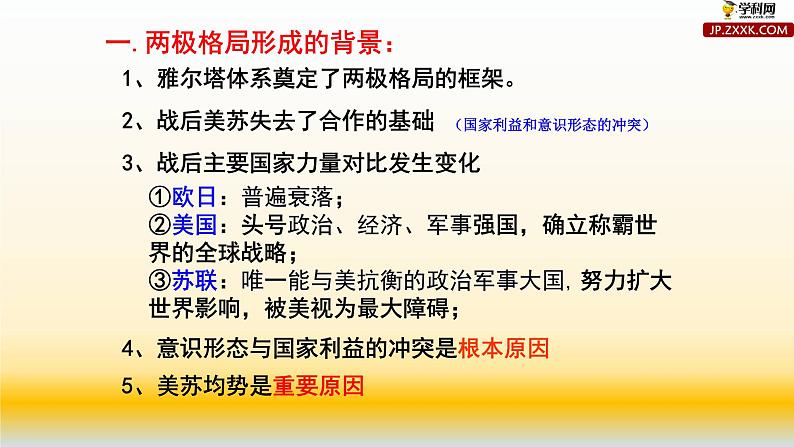 专题08 当今世界政治格局的多极化趋势-2021届高考历史一轮复习课件(人教版)07