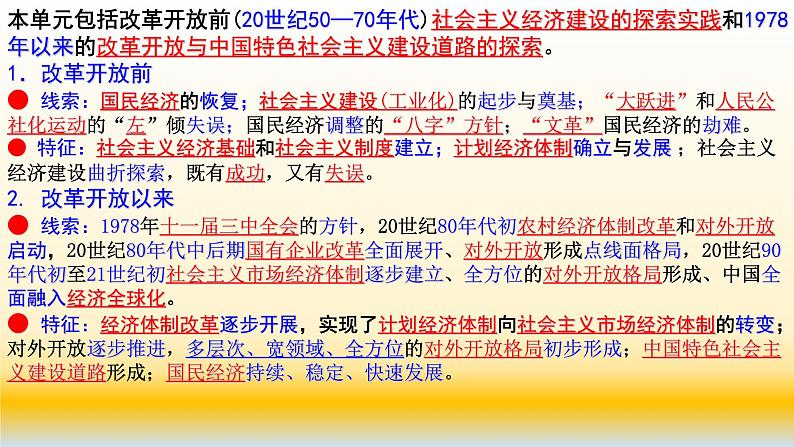 专题12 中国特色社会主义建设的道路-2021届高考历史一轮复习课件(人教版)04