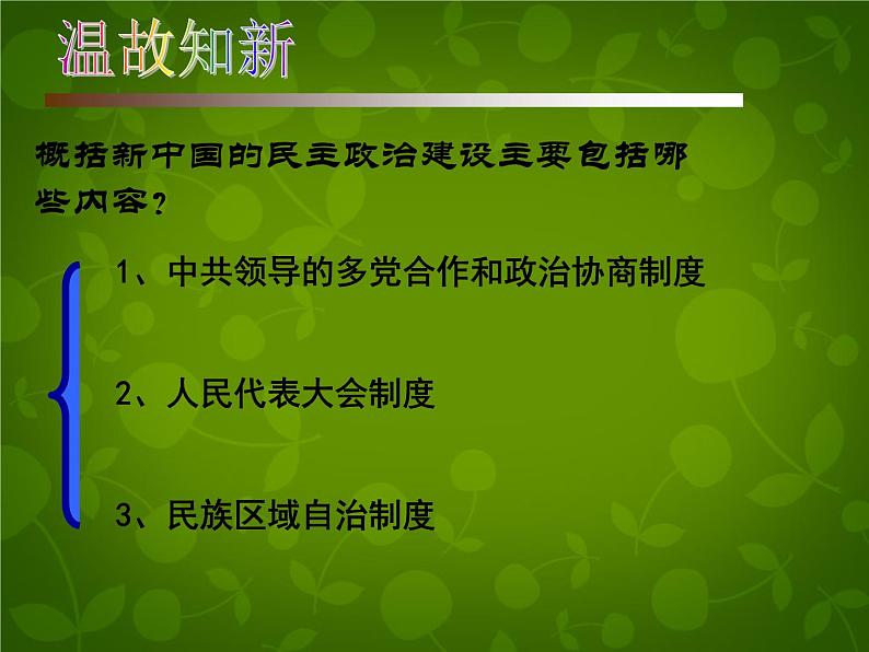 高中历史人教版必修一 第21课 民主政治建设的曲折发展课件（共41 张PPT）01