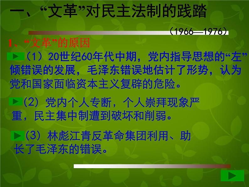 高中历史人教版必修一 第21课 民主政治建设的曲折发展课件（共41 张PPT）04