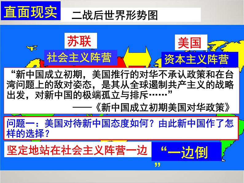 人教版高中历史必修1课件：第七单元 第23课 新中国初期的外交206