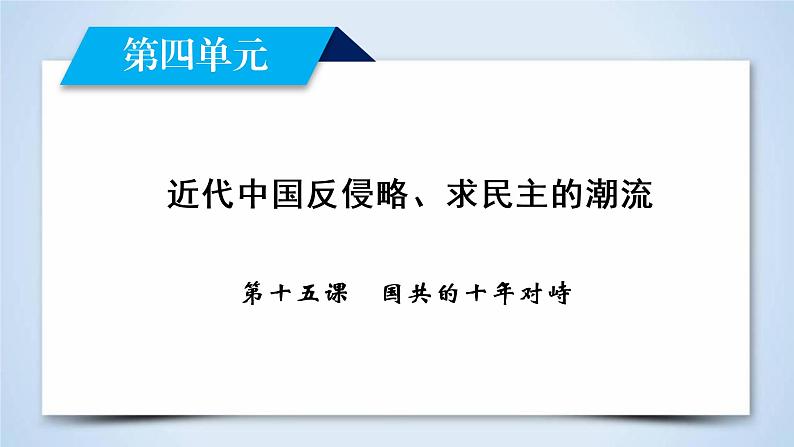 高中历史人教版必修1课件：第15课国共的十年对峙02