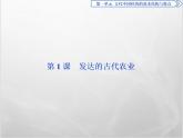 高中历史人教版必修2课件：第1课 发达的古代农业