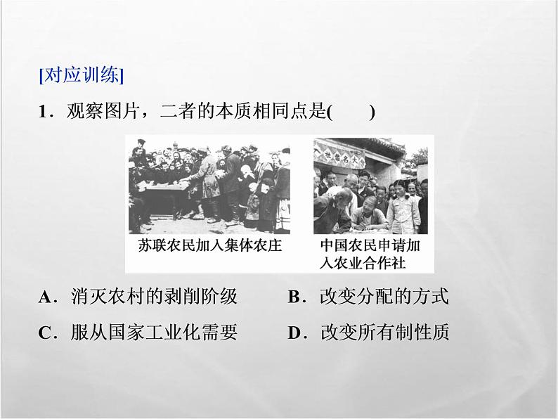 高中历史人教版必修2课件：第七单元 苏联的社会主义建设第6页