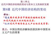 【必修2】第9课 近代中国经济结构的变动（人教版） 课件
