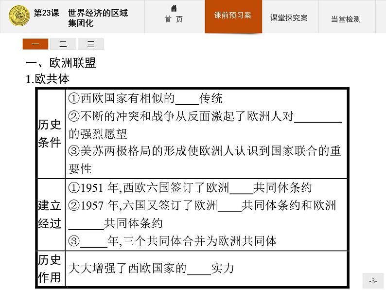 高中历史人教版必修2课件：23 世界经济的区域集团化03